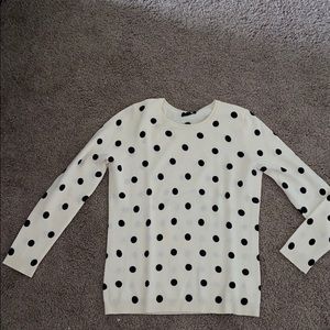 White/Black Cashmere Sweater Size M